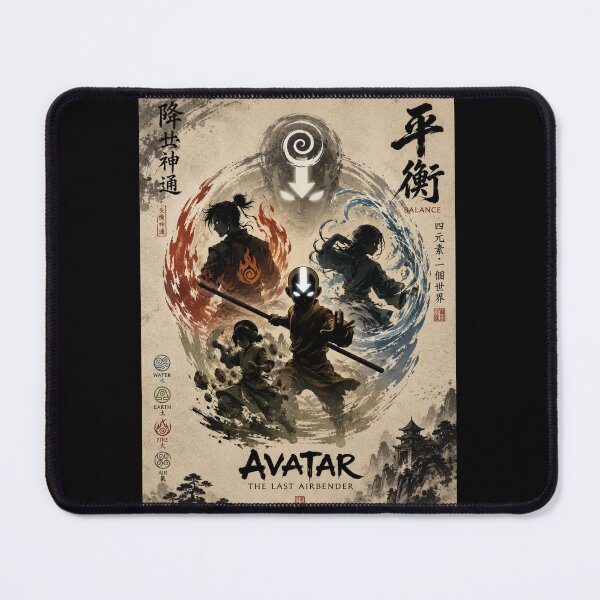 Item preview, Avatar Airbender Elemental Balance Anime Fantasy 3 designed and sold by SilverLook48.