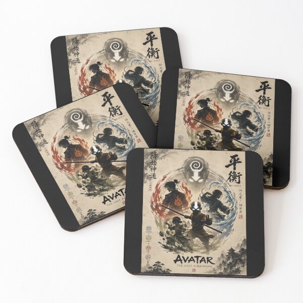 Item preview, Avatar Airbender Elemental Balance Anime Fantasy 3 designed and sold by SilverLook48.