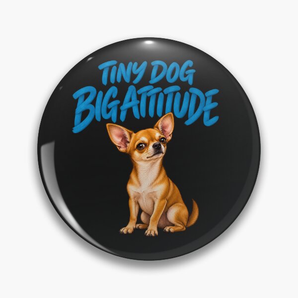 Item preview, Tiny Dog Big Attitude Chihuahua Funny Dog Lover Design designed and sold by AdicretorDesign.
