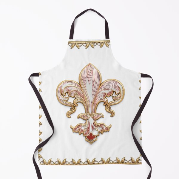 Item preview, Canada Fleur De Lys Red White Maple Leaf Gold Baroque Heritage designed and sold by ProjectNoah.
