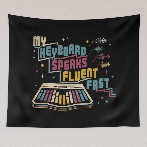 Item preview, My Keyboard Speaks Fluent Fast Funny Stenographer Gift designed and sold by DreamLayerStudio.