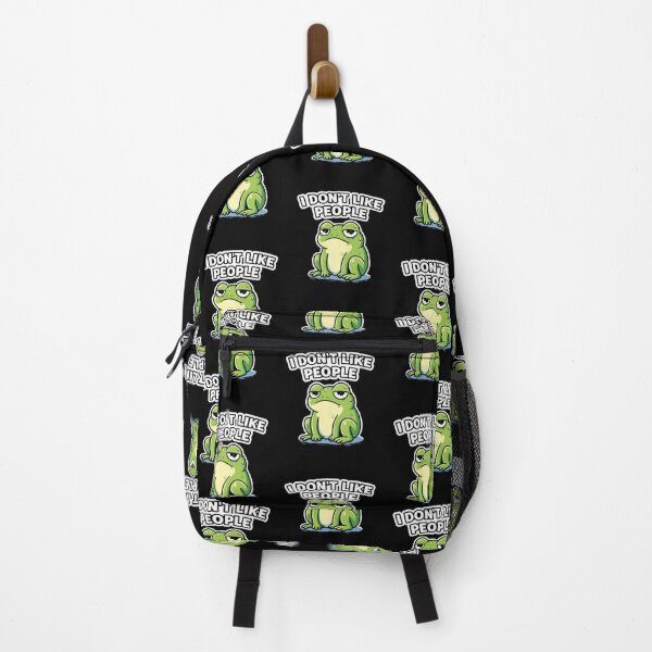 Item preview, I Don't Like People - Funny Sarcastic Frog designed and sold by LOL-N-LIFESTYLE.