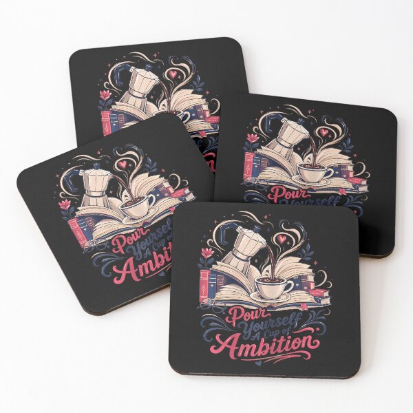 Item preview, Pour Yourself A Cup Of Ambition Reading Coffee Routing Love designed and sold by Fereskabilon.