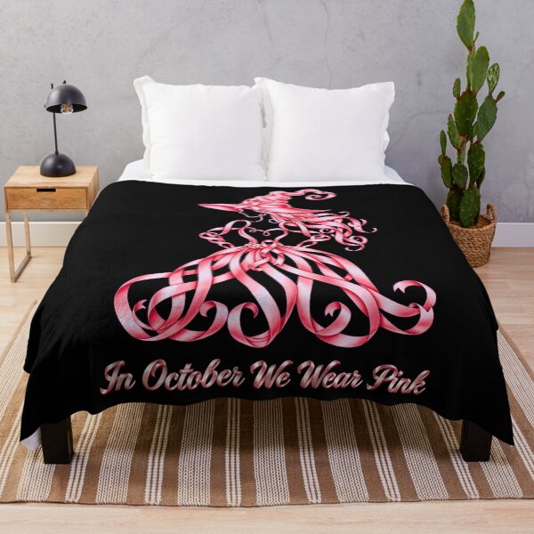 Item preview, Pink Ribbon Witch Halloween Breast Cancer Awareness Shirt designed and sold by Teetreasure2.