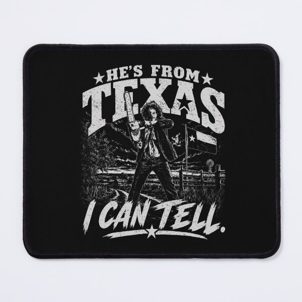 Item preview, Hes From Texas I Can Tell Chainsaw Horror Halloween designed and sold by Fereskabilon.
