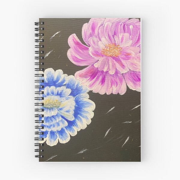 Item preview, Midnight Violet and Blue Roses in Gold designed and sold by DaniaFineArt.