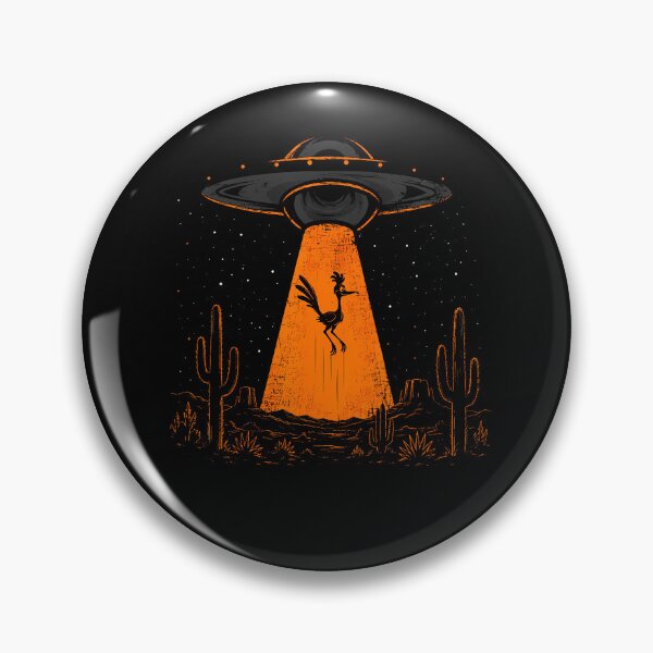 Item preview, Roadrunner And Ufo Alien Abduction Desert Science Humor designed and sold by Fereskabilon.