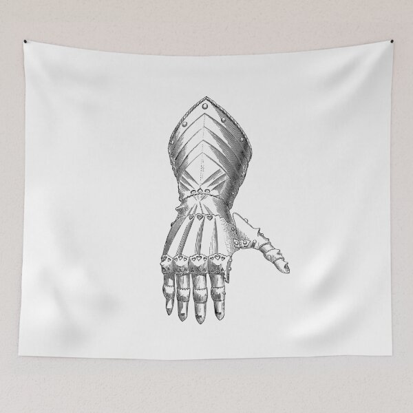 Item preview, Fifteenth-Century Nuremberg plate armor gauntlet, published 1874. designed and sold by Hedrin.