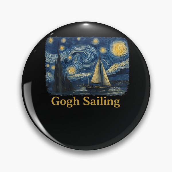 Item preview, Gogh Sailing Sailor Sailboat Van Gogh Boating Starry Night designed and sold by Fereskabilon.