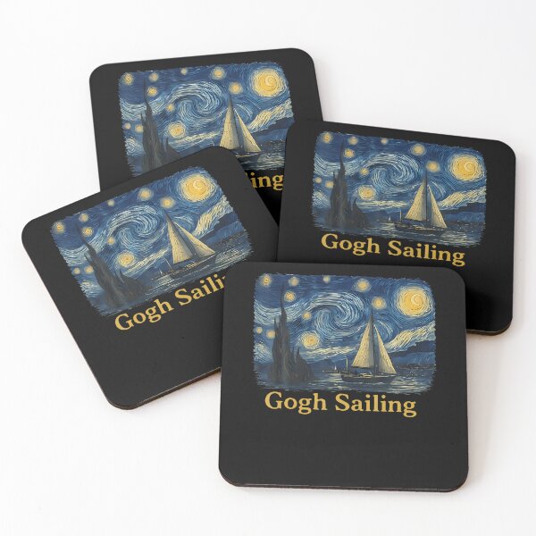 Item preview, Gogh Sailing Sailor Sailboat Van Gogh Boating Starry Night designed and sold by Fereskabilon.