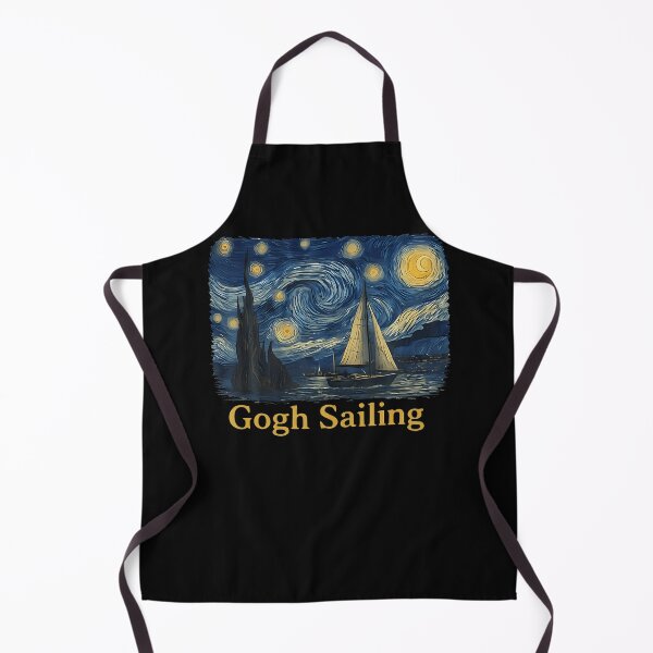 Item preview, Gogh Sailing Sailor Sailboat Van Gogh Boating Starry Night designed and sold by Fereskabilon.