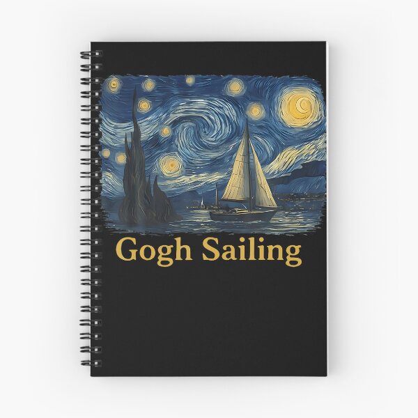 Item preview, Gogh Sailing Sailor Sailboat Van Gogh Boating Starry Night designed and sold by Fereskabilon.