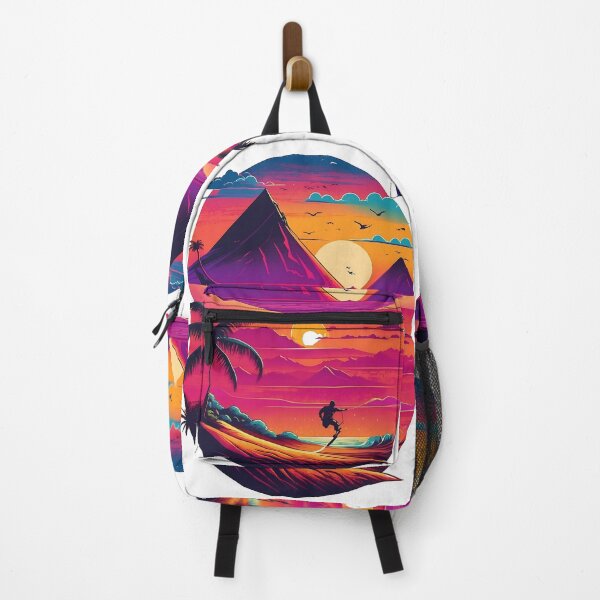 Item preview, AI-23483 | Kitesurfer Sunset Beach Mountain Scene designed and sold by AI Fashionist.