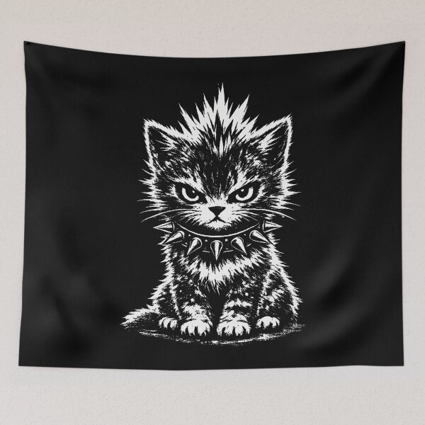 Item preview, Spiky Cat Punk Cat designed and sold by Fereskabilon.