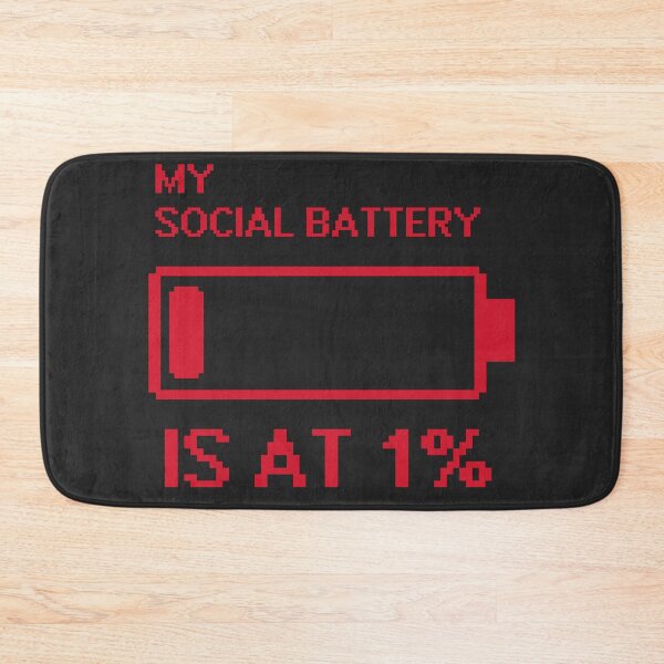 Item preview, My Social Battery Is At 1% designed and sold by StellarBees.