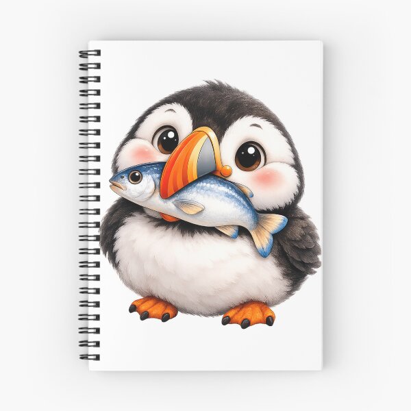 Item preview, Cute Puffin Holding a Fish designed and sold by KateVil.