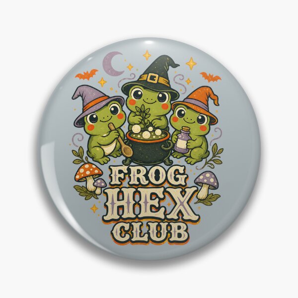 Item preview, Frog Hex Club – Cute Kawaii Frog Witches Brewing Potion designed and sold by  MAD's Recreation Studio.