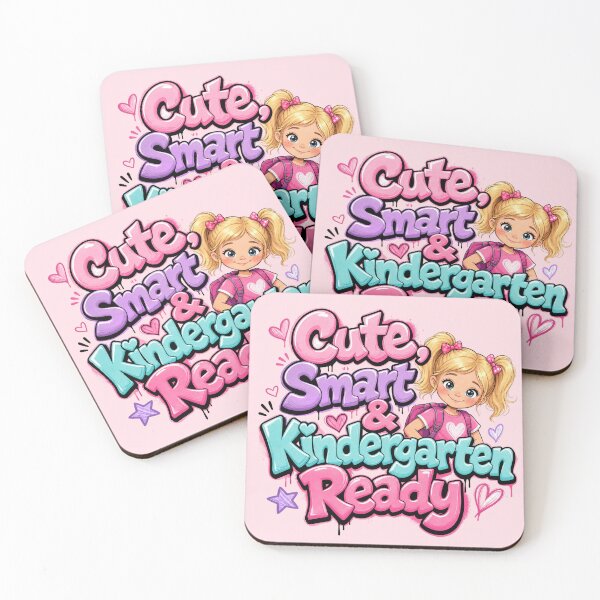 Item preview, Cute, Smart & Kindergarten Ready – Blonde Girl Back to School designed and sold by MomParentADHD.