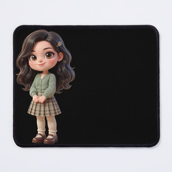 Item preview, Cute Preppy Chibi Girl Light Academia Aesthetic designed and sold by taogiauco.