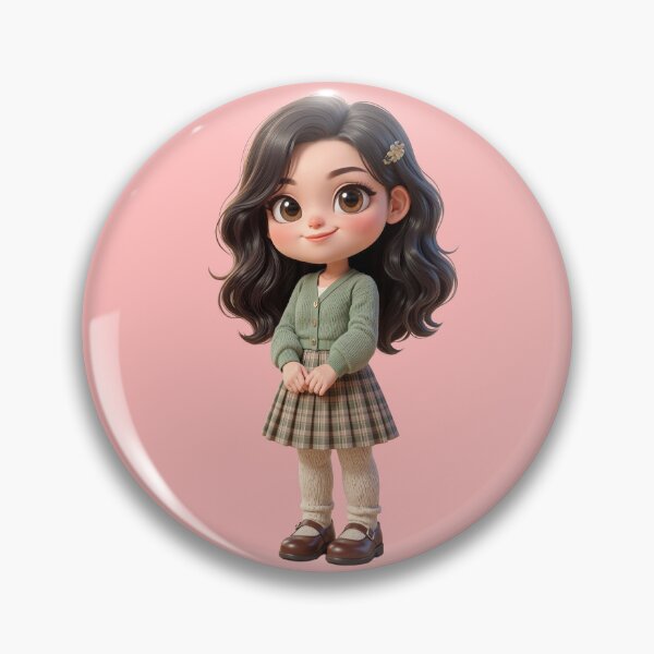 Item preview, Cute Preppy Chibi Girl Light Academia Aesthetic designed and sold by taogiauco.