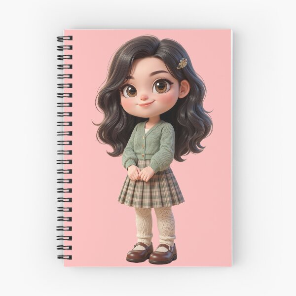 Item preview, Cute Preppy Chibi Girl Light Academia Aesthetic designed and sold by taogiauco.