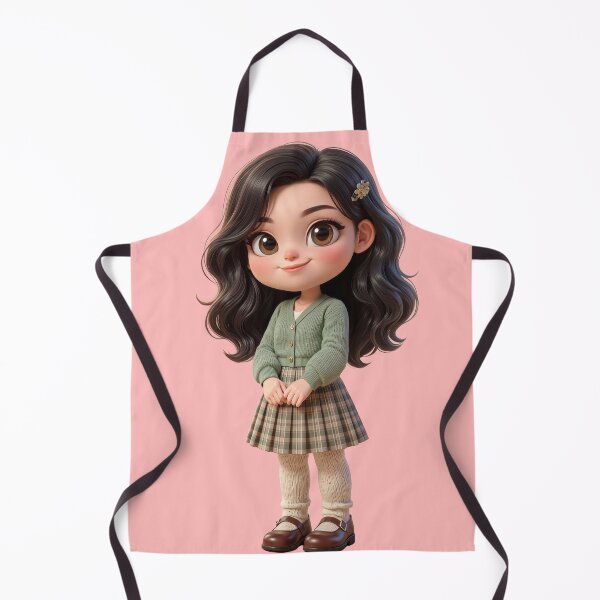 Item preview, Cute Preppy Chibi Girl Light Academia Aesthetic designed and sold by taogiauco.