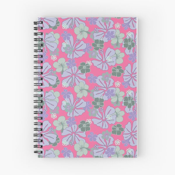 Item preview, Vintage Pua Aloalo - Blue on Pink designed and sold by Hānau Hou.