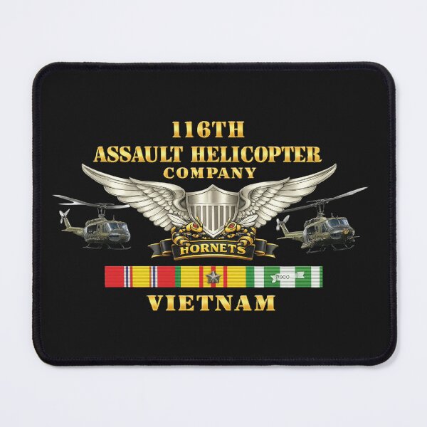 Item preview, Army - 116th Assault Helicopter Co w  Aviator Badge w VN SVC - HORNETS - Side X Side - 3D - Enhanced designed and sold by Military Insignia Products.