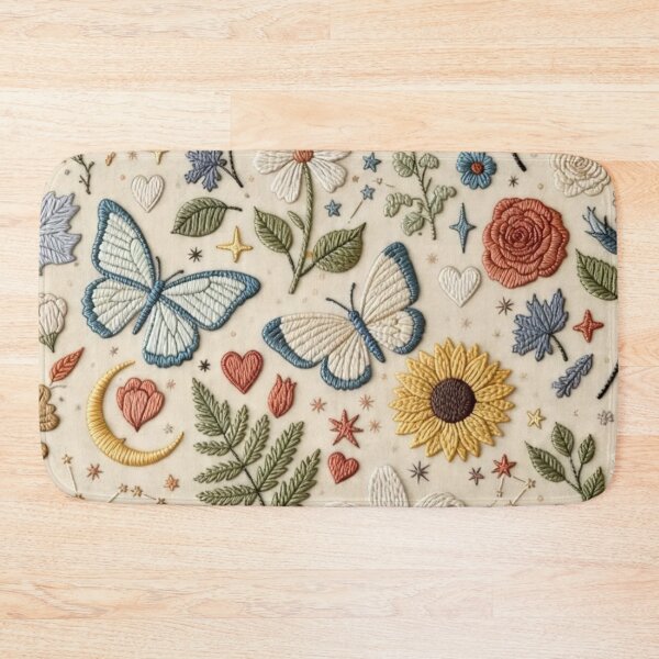 Item preview, Flowers & butterflies print designed and sold by The countess.