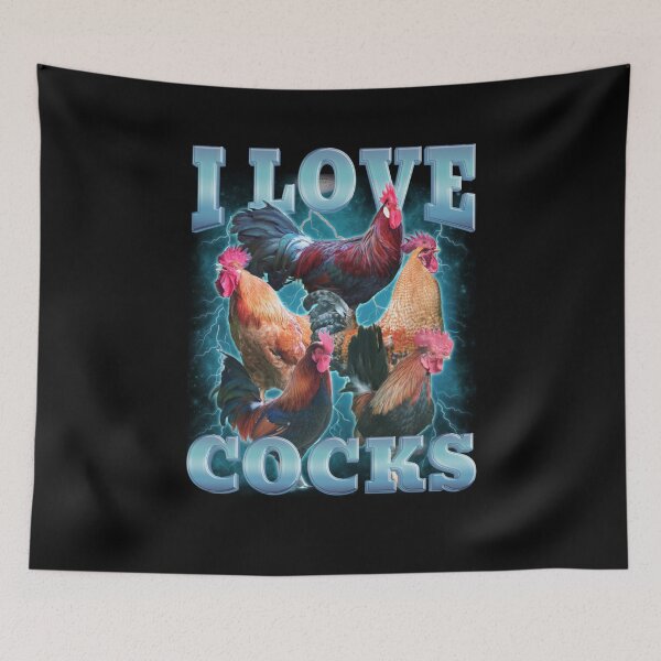 Item preview, I Love Cocks Rooster Meme   designed and sold by aynorsadier.
