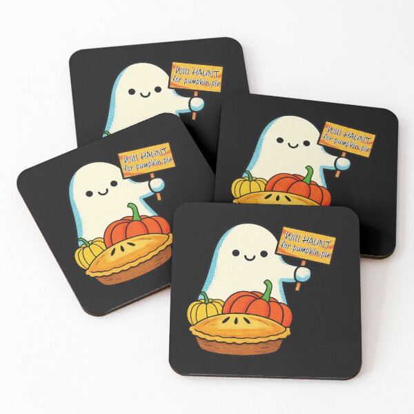 Item preview, Will Haunt For Pumpkin Pie | Cute Ghost Fall Halloween Fun designed and sold by SunandShade.