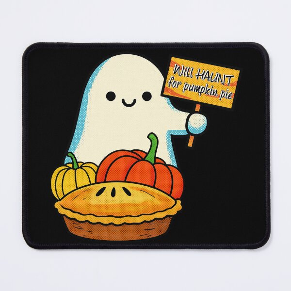 Item preview, Will Haunt For Pumpkin Pie | Cute Ghost Fall Halloween Fun designed and sold by SunandShade.