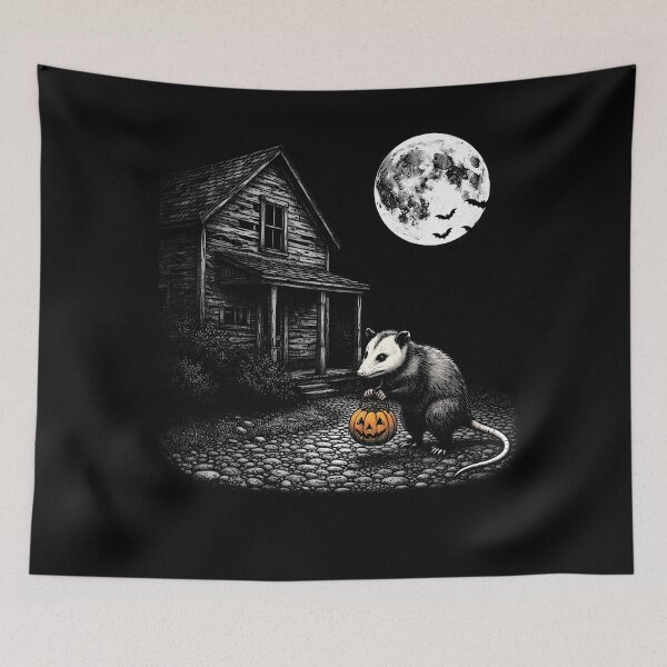 Item preview, Funny Possum Pumpkin Spooky Moon designed and sold by TysonLangosh.