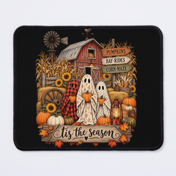 Item preview, Fall Halloween Farm Ghosts Pumpkin Patch Rustic Autumn Harvest designed and sold by ArcaneArtistry.