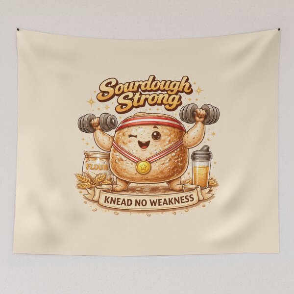 Item preview, Sourdough Strong | Funny Bread Baking Pun designed and sold by azule1.