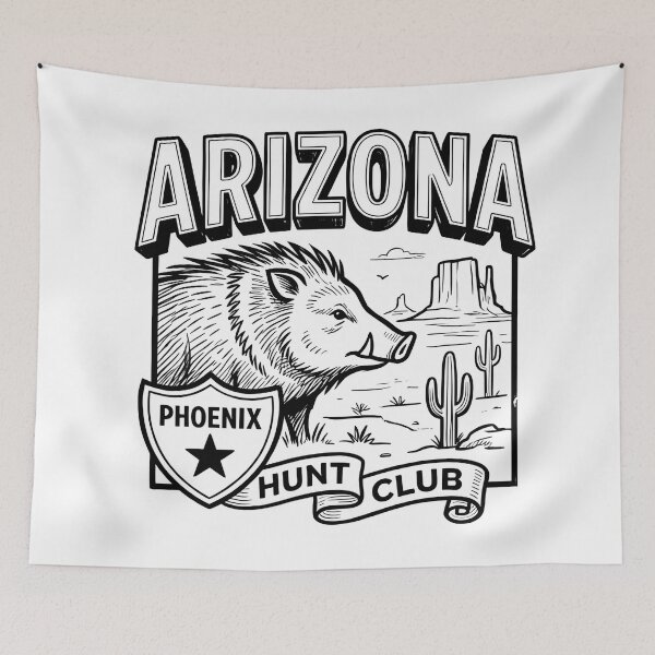 Item preview, Arizona Javelina Peccary – Southwestern Wild Boar Wildlife designed and sold by Art-Arcade6.