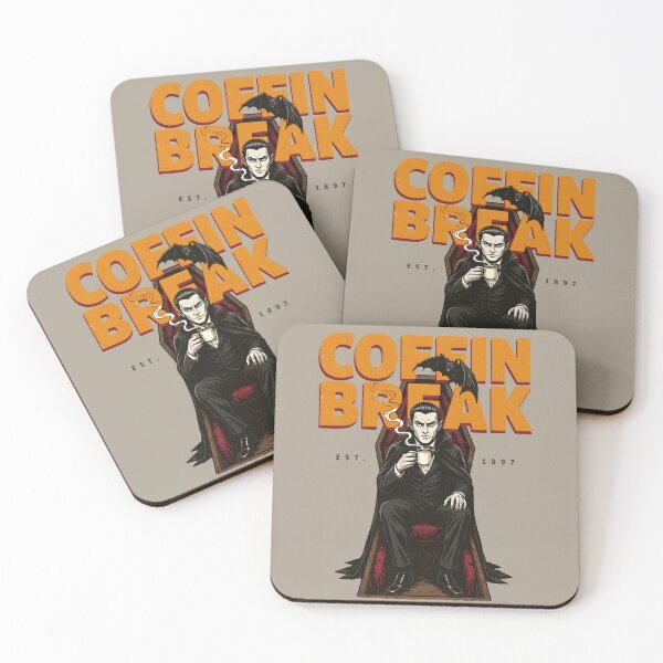 Item preview, Vampire Coffin Break Coffee Humor designed and sold by MagicTheDog.