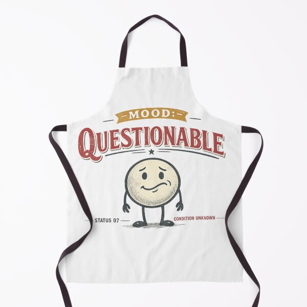 Item preview, Mood Questionable Retro Smiley T-Shirt designed and sold by Golden Era Studio.