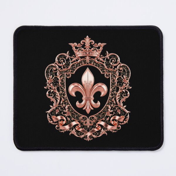 Item preview, Rose Gold Fleur De Lis Luxury Crest - Feminine Royal Ornate Queen Emblem designed and sold by ProjectNoah.