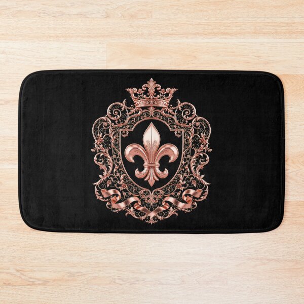 Item preview, Rose Gold Fleur De Lis Luxury Crest - Feminine Royal Ornate Queen Emblem designed and sold by ProjectNoah.