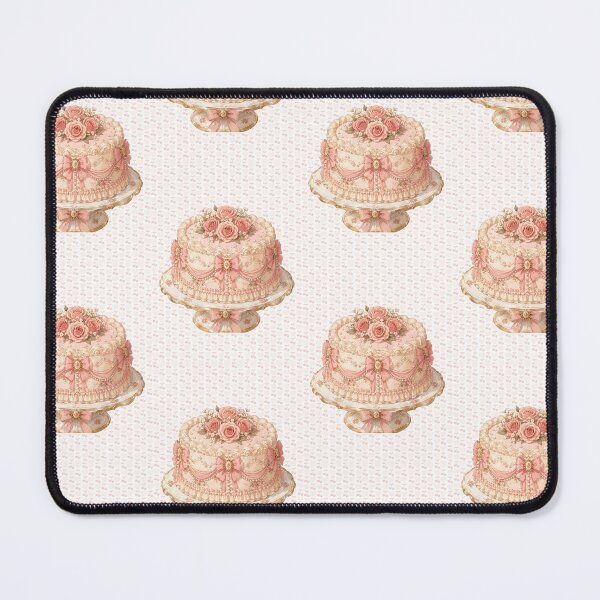 Item preview, Vintage Coquette Pink Ribbon Cake Roses Pearls Aesthetic designed and sold by Artemis & Woven Collective.