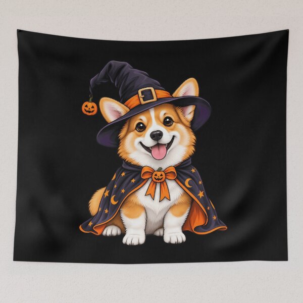 Item preview, Corgi Dog Dressed As A Witch Halloween designed and sold by TysonLangosh.