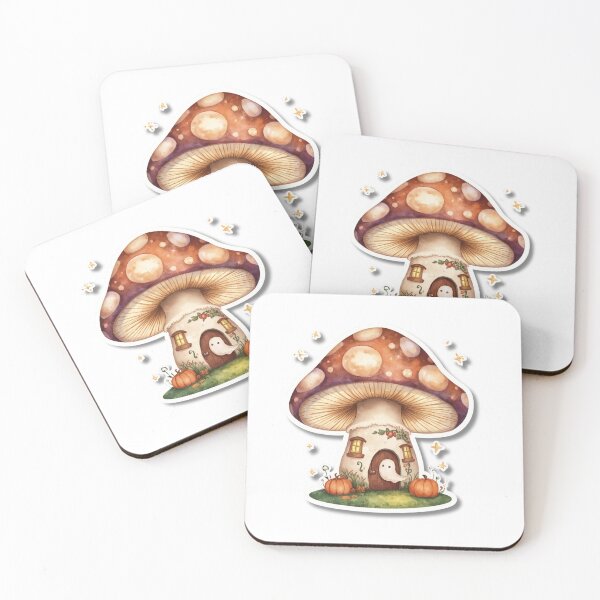 Item preview, Spooky Mushroom House – Cute Magical Halloween Sticke designed and sold by Busybeesfinds.