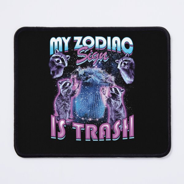 Item preview, My Zodiac Sign is Trash Funny Raccoon Vintage designed and sold by aynorsadier.