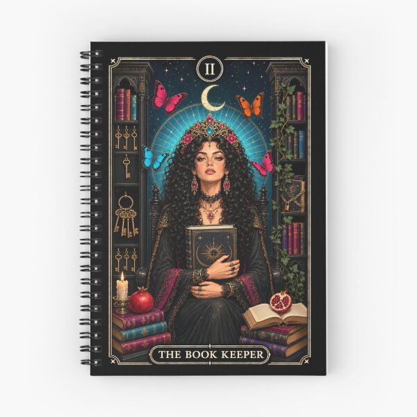 Item preview, The Book Keeper Tarot Card Art | Gothic Fantasy Queen designed and sold by DudasAmiles.
