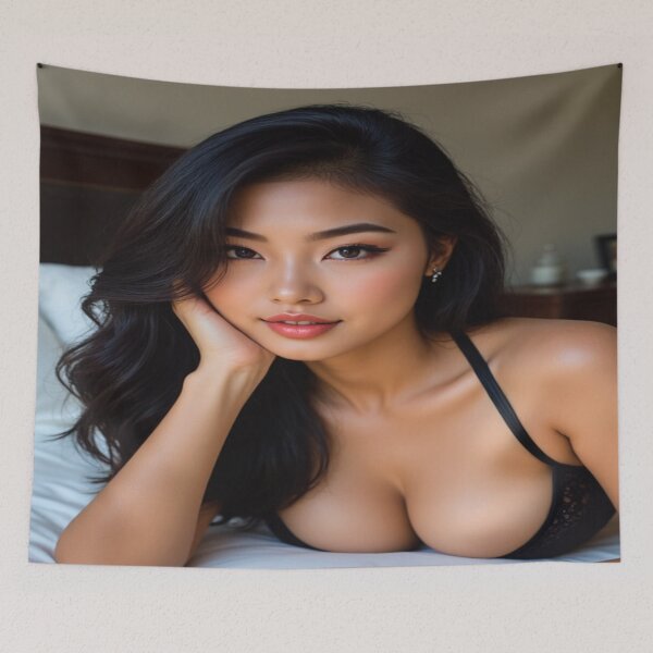Item preview, Black Silk Raya | Pretty Asian Girl Portrait designed and sold by KasaHunterHarem.