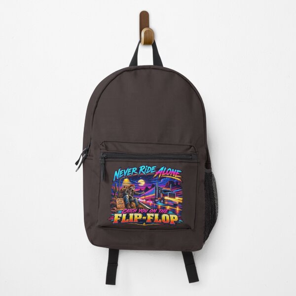 Item preview, Never Ride Alone - Skeleton Hitchhiker Trucker Art - Catch You On The Flip-Flop designed and sold by NomadForge.