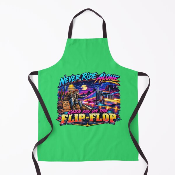 Item preview, Never Ride Alone - Skeleton Hitchhiker Trucker Art - Catch You On The Flip-Flop designed and sold by NomadForge.