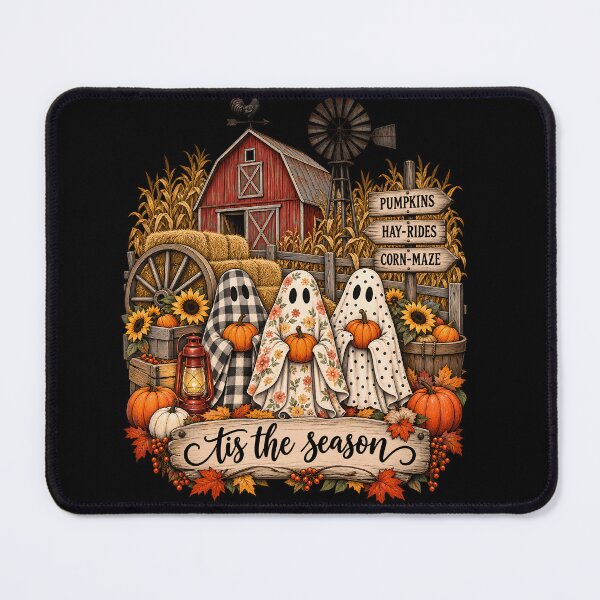 Item preview, Fall Halloween Farm Ghosts Pumpkin Patch Tis the Season Vintage Autumn designed and sold by ArcaneArtistry.