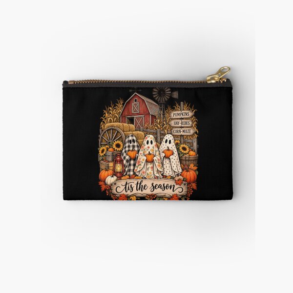 Item preview, Fall Halloween Farm Ghosts Pumpkin Patch Tis the Season Vintage Autumn designed and sold by ArcaneArtistry.